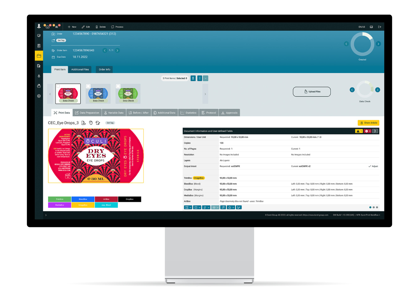 Durst Workflow Label - Reducing systems complexities